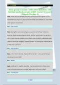 fitour group exercise certification Questions with Detailed Verified Answers &lpar;100&percnt; Correct Answers&rpar;  &sol;Already Graded A&plus;