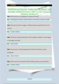 FITOUR Group Exercise Certification Questions with Detailed Verified Answers &lpar;100&percnt; Correct Answers&rpar;  &sol;Already Graded A&plus;