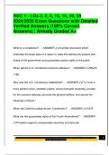 RBC 1 - LDs 2&comma; 3&comma; 5&comma; 15&comma; 16&comma; 20&comma; 39 2024&sol;2025 Exam Questions with Detailed  Verified Answers &lpar;100&percnt; Correct  Answers&rpar; &vert; Already Graded A&plus;
