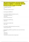 NRCME QUESTIONS AND MULTIPLE  CHOICE CORRECT ANSWERS 2025&lpar;108  PAGES EXAM&rpar;&comma; Exams of Nursing&rsqb;