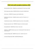 FFM Test2 with Complete Solutions 2025