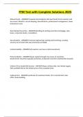 FFM Test with Complete Solutions 2025