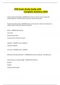 FFM Exam Study Guide with Complete Solutions 2025