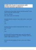 CHMN 201 Exam 3 questions with verified answers graded A&plus;