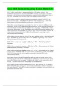 CLC 059 Subcontracting Exam Rated A&plus;