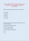 IOWA APPLICATOR 11F EXAM &lpar;ACTUAL 2025&rpar;  QUESTIONS AND VERIFIED COMPLETE  SOLUTIONS