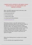 CARDIOVASCULAR DRUGS AND MEDICATIONS  EXAM &lpar;ACTUAL 2025&rpar; QUESTIONS AND  VERIFIED ANSWERS