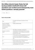 ISA Utility Arborist Master Study Set &lpar;All Sections&rpar; 2025&vert; COMPLETE EXAM SET &lpar;questions and verified answers&rpar;frequently most tested questions &vert; already passed&excl;&excl;