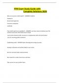 FFM Exam Study Guide with Complete Solutions 2025