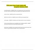 FFM Latest Exam Study Guide with Complete Solutions 2025