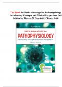 Test Bank &vert; Davis Advantage for Pathophysiology&comma; 2nd Edition by Theresa M&period; Capriotti &vert;&vert; Chapters 1&ndash;46 &vert;&vert; Verified 2025 Update