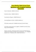 Hosa Medical Math Actual Exam Questions with Complete Solutions 2024&sol;2025