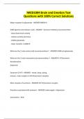 IMED1004 Brain and Emotion Test Questions with 100&percnt; Correct Solutions