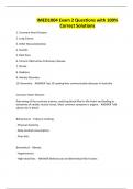 IMED1004 Exam 2 Questions with 100&percnt; Correct Solutions