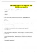 IMED1004 Week 6 Test Questions with 100&percnt; Correct Solutions