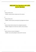 IMED1004 Test Questions with 100&percnt; Correct Solutions