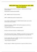 IMED1004 Sleep Test Questions with 100&percnt; Correct Solutions
