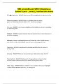 MIS access Exam2 UNH &vert;Questions Solved 100&percnt; Correct&vert; Verified Solutions