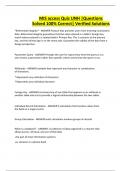 MIS access Quiz UNH &vert;Questions Solved 100&percnt; Correct&vert; Verified Solutions
