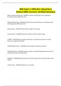 MIS Exam 1 UNH Kim &vert;Questions Solved 100&percnt; Correct&vert; Verified Solutions