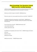 Map Knowledge Test Questions Solved 100&percnt; Correct&vert; Verified Solutions