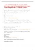 AANP AGPCNP PSI 2025 EXAM 1 & 2 LATEST QUESTIONS AND DETAILED CORRECT ANSWERS &lpar;VERIFIED ANSWERS&rpar; &vert; A&plus; GRADE 2025&sol;2026