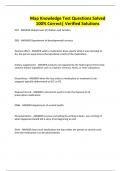 Map Knowledge Test Questions Solved 100&percnt; Correct&vert; Verified Solutions