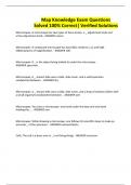 Map Knowledge Exam Questions Solved 100&percnt; Correct&vert; Verified Solutions