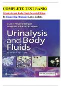 COMPLETE TEST BANK&colon; Urinalysis And Body Fluids Seventh Edition By Susan King Strasinger Latest Update&period;