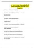 Aerocenter Map Knowledge Study Guide with 100&percnt; Verified Correct Solutions