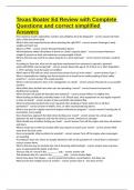 Texas Boater Ed Review with Complete Questions and correct simplified Answers