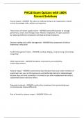PHCLE Exam Quizzes with 100&percnt; Correct Solutions