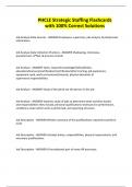 PHCLE Strategic Staffing Flashcards with 100&percnt; Correct Solutions