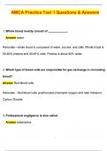 AMCA Practice Test 1 NOTE NOT ONE OF THE PCT &lpar;Latest 2025 &sol; 2026 Update&rpar; Questions and Verified Answers &vert; 100&percnt; Correct &vert; Grade A&plus; 