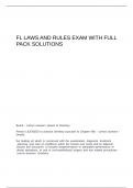 FL Laws and Rules Exam 