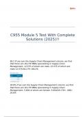 C955 Module 5 Test With Complete Solutions &lpar;2025&rpar;&excl;&excl;