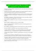 NC Locksmith Exam Section 3 With 100&percnt; Accurate Solutions 2025