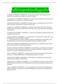 NC LockSmith Exam&colon; Section 10 Questions And Answers &vert; Verified