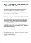 GACE STUDY GUIDE EXAM QUESTIONS & ANSWERS 2025&sol;2026
