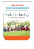 TEST BANK PEDIATRIC NURSING&colon; A CASE-BASED APPROACH 2ND EDITION