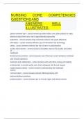 &Tab;Nursing Core Competencies questions and&Tab;  &Tab;&Tab;answers well illustrated&period;&Tab; &Tab;    