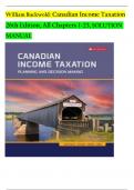 William Buckwold&colon; Canadian Income Taxation 26th Edition&comma; All Chapters 1-23&comma; SOLUTION MANUAL