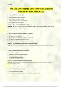 NAF EOC MOST TESTED QUESTIONS AND ANSWERS GRADED A&plus; WITH RATIONALES