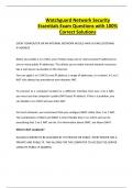 Watchguard Network Security Essentials Exam Questions with 100&percnt; Correct Solutions