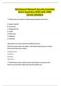 Watchguard Network Security Essentials &lpar;Exam Questions 2025&rpar; with 100&percnt; Correct Solutions