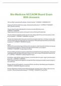 Bio-Medicine NCCAOM Board Exam With Answers
