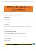 OSMT Exam Prep Questions and Answers 100&percnt; Pass