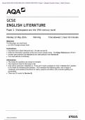 Actual 2024 AQA GCSE ENGLISH LITERATURE 8702&sol;1 Paper 1 Merged Question Paper &plus; Mark Scheme Actual 2024 AQA GCSE ENGLISH LITERATURE 8702&sol;1 Paper 1 Shakespeare and the 19th-century novel Merged  Question Paper &plus; Mark Scheme