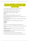 Five Guys Manager Certification Exam Questions And Answers Verified 100&percnt; Correct&excl;&excl; 2025
