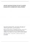 aPHR Certification Study Guides
